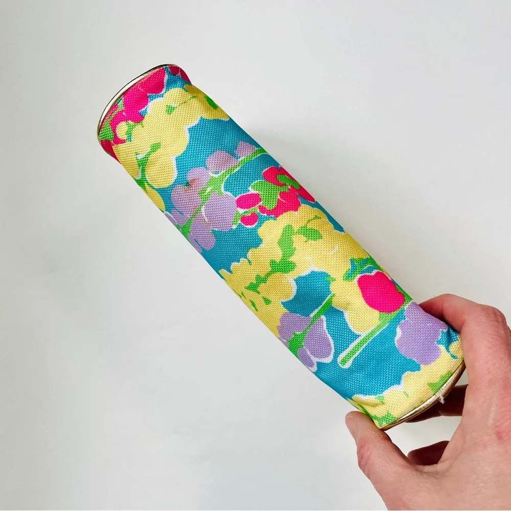🎯3/$10 Lilly Pulitzer for Estee Lauder Floral Cosmetic Bag Vibrant Multicolor